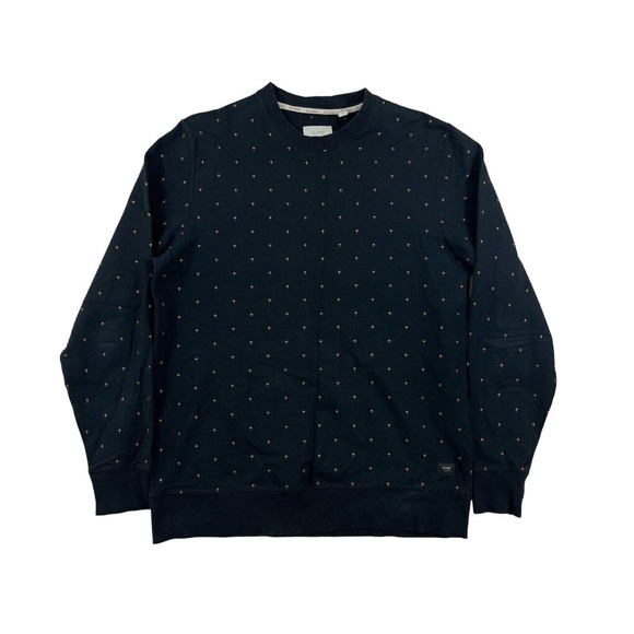 Globe United By Fate Men Black Crew Neck Long Sleeve Sweater Sz M‎ Crosses - Picture 1 of 7